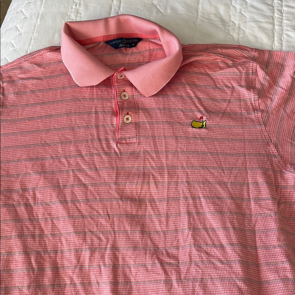 Pink Striped Masters Polo - Women